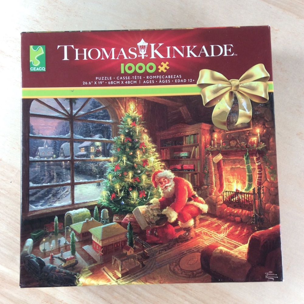Ceaco Thomas Kinkade 1000 Piece Jigsaw Puzzle Santas Special Delivery NWT